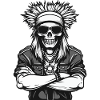 Indian Apache Skull