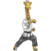 Giraffe Karate Kampfsport