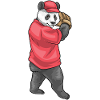 Panda Baseball Baseball Glove