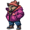 Sanglier Mode Cochon d’hiver