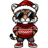 Tiger Christmas Cool X-Mas