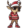 Cerf Noël Cool Noël