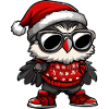 Owl Christmas Cool X-Mas