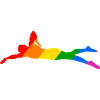 Rainbow Swimmer