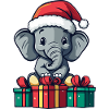 Cadeaux de Noël éléphant