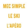 ski aperitif Simple skier