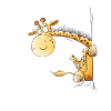 Funny Giraffe I Wildlife Animal Motif