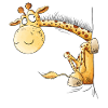 Funny Giraffe I Wildlife Animal Motif