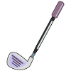 GOLF CLUBS PLAYING GOLF