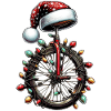Monocycle Monocycle Chapeau de Noël