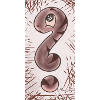 Question mark snake brown narrow