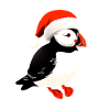 Christmas puffin