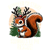 Lustiges Eichhörnchen Weihnachtsdesign