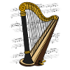 Harp Player Harpist String Musician