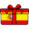 Gift flag Spain bow