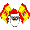 Santa Claus flags Spain