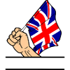 Flagge England erster Textraum