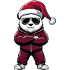 Panda Santa Claus