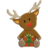 Cute Reindeer Christmas Motif