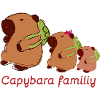 Capybara,capybara family,family,hiking,backpack