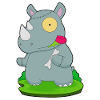 Rhino Halloween Zombie