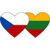 Czech Republic Lithuania Flag Heart