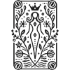 Elegant Empress Minimal Line Art