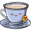 Tee Tasse Süß Kawaii
