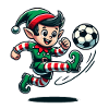 Weihnachtself Fußballspieler Spaß