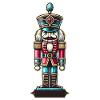 Christmas Nutcracker Retro Style