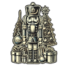Christmas Nutcracker with Christmas Tree