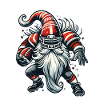 Christmas Football Gnome Dwarf Elf
