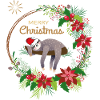 Sloth wishes Merry Christmas