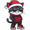 Chat Noël Cool Noël