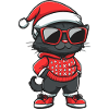 Chat Noël Cool Noël