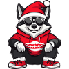 Husky Dog Christmas Cool X-Mas