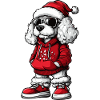 Caniche Chien Noël Cool Noël
