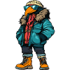 Harpy Bird Fashion Winter