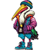 Pelican Bird Fashion Winter