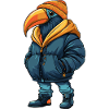 Toucan Oiseau Mode Hiver