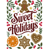 Sweet Holidays Lebkuchen-Blumendesign