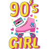 90-talls jente / 90-talls retrodesign