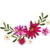 Bee With Flowers