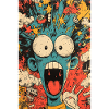 Blauer Monster im Chaostornado