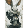 Lapin urbain avec pistolet