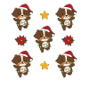 Australian Shepherd Christmas Winter Animals