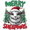 Joyeux Sheepmas Drôle Mouton Noël