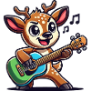 Deer Comic Guitar