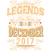 December 2017 Birthday Legend