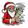 Smoking Santa Claus Hemp